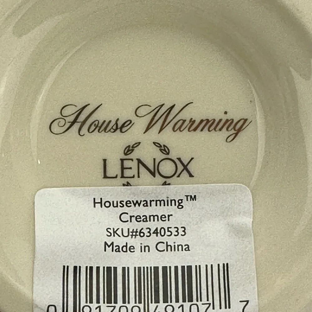 Lenox House Warming Collection Sugar Bowl With Lid‎ and Creamer Set Ivory…
